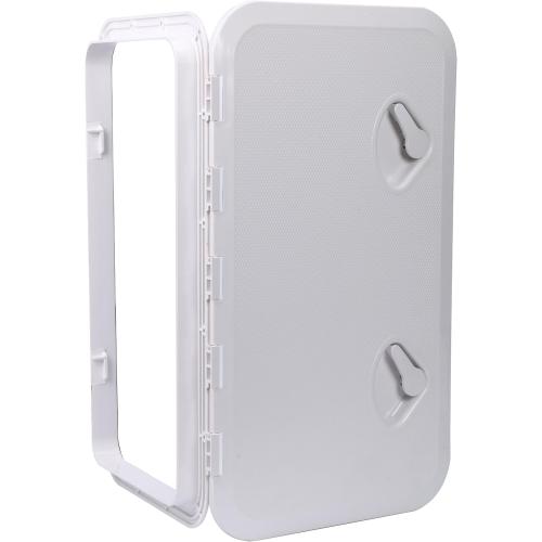 Amarine Made Boat Hatch 24 X 14, 180 Degree Lid Hinge Boat Deck Hatch, Marine Hatch with Non Slip Surface, Durable Construction Boat Access Hatch & Lid, Weatherproof and Easy to Install