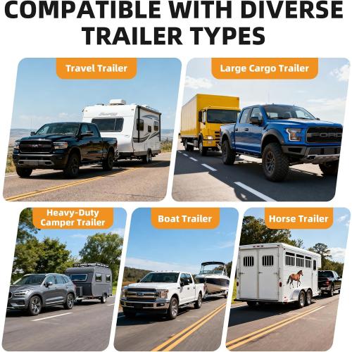 Trailer Tongue Weight Scale 2000 lbs Capacity – RV Hitch Load Gauge with Waterproof Storage Case – Portable Towing Safety Tool Accessories Kit for Trucks, Travel Trailers, Campers, Cargo & Boat