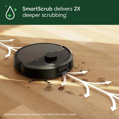 iRobot Roomba Plus 505 Combo Robot Vacuum & Mop with AutoWash Dock - Extending Spinning Mop Pads, Self-Empties, Pad Wash & Heated Drying, Self-cleaning, Recognizes & Avoids Obstacles, LiDAR Navigation