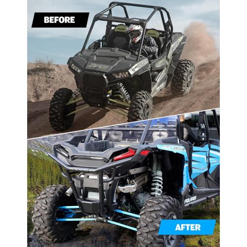 A & UTV PRO Rear Bumper Low Profile Heavy Duty Brush Guard with 2019-2025 Polaris RZR XP 1000/4 1000 /Turbo/XP 4 Turbo Replace #2884020-458