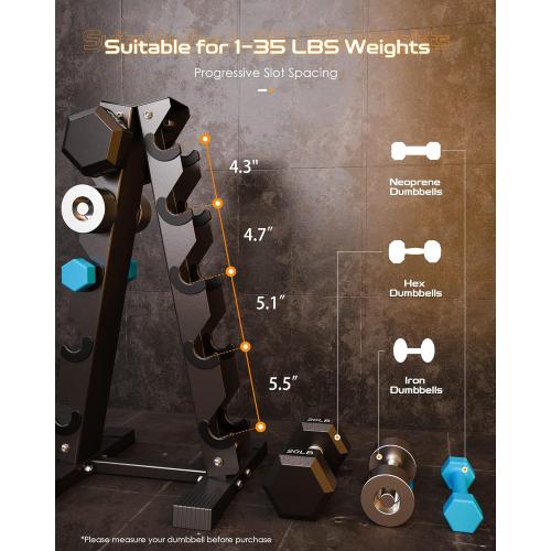 Dumbbell Rack Stand Only, Weight Rack for Dumbbells Compact A-Frame Home Gym Space Saver (480/800 LBS Weight Capacity, 2025 New Version)