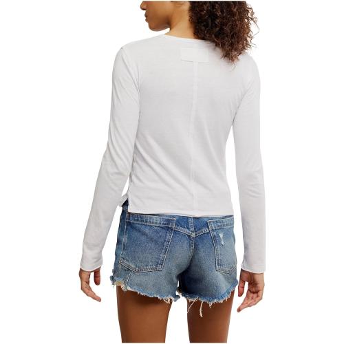 Size Small/Petite Free People Womens Nova Tee Long Sleeve