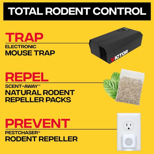 Victor Humane Mouse Traps Indoor for Home - M250BSR-2 - No Touch Electric Mouse Traps for Home, Pack of 2