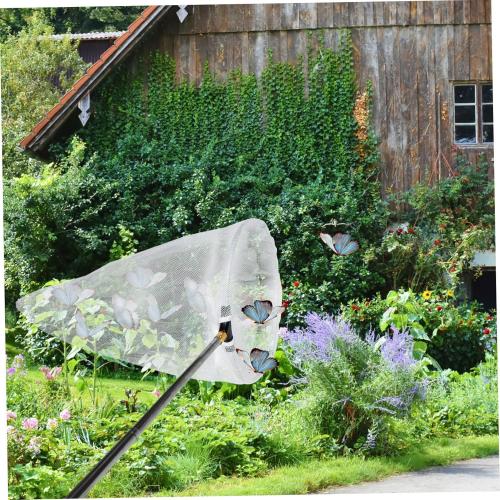 Outdoor Retractable Butterfly Catching Net Alloy Handle Mesh Design Lightweight Catcher for Fishing and Observation