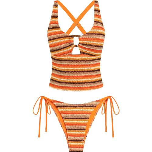 ZAFUL Womens Tankini Swimsuits Two Piece V Neck Tummy Control Bathing Suit