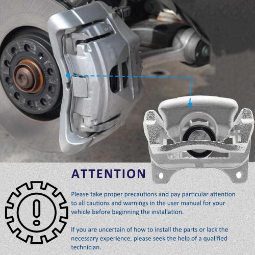 2Pcs Disc Brake Calipers Front for Ford Expedition 2010-2020 | Pair Left Right With Bracket,For Ford F-150,For Lincoln Navigator 2010-2021,18B5236, 18B5237, SLB2178, SLB2179
