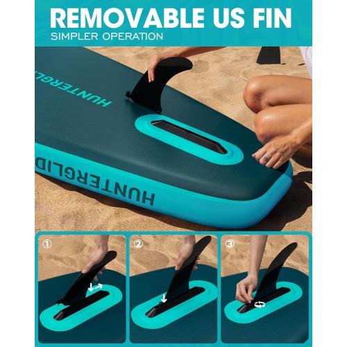 CETANA 11'6×35 Extra Wide Stand Up Paddle Board for Adults & Youth, 400lb Capacity Inflatable Paddle Board, Sup for 2 1 Person with Removable US Fin, 100L Backpack, Floating Paddle, Safety Leash