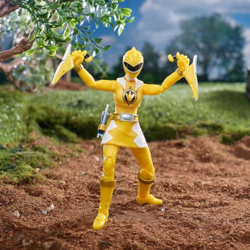 Power Rangers Lightning Collection Dino Thunder Yellow Ranger 6-Inch Premium Collectible Action Figure Toy with Accessories, Ages 4 and Up