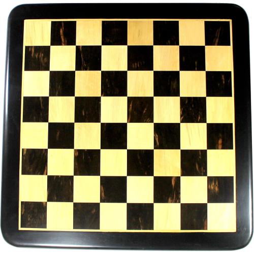 StonKraft Ebony Wooden Chess Board for Professional Chess Players - Appropriate Wooden & Brass Chess Pieces Chessmen Available Separately by Brand (21 x 21)