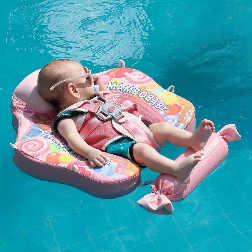Mambobaby Float with Canopy Non Inflatable Baby Float for 3-24 Months