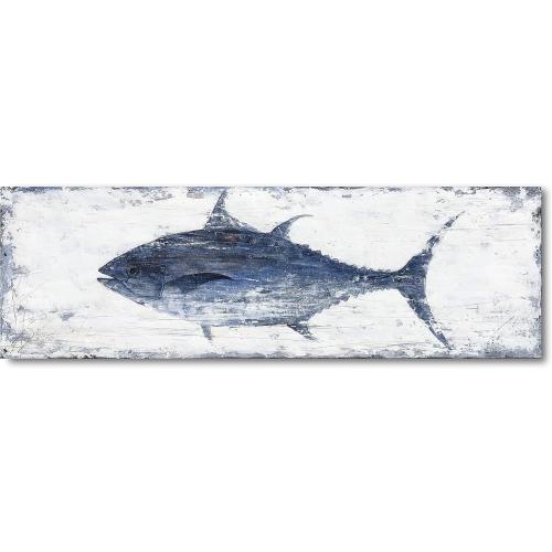 Yihui Arts Decor Abstract Fish Sealife Canvas Wall Art Prints Gallery Wrapped Ready to Hang for Coastal Bedroom Livingroom Office Wall Decoration