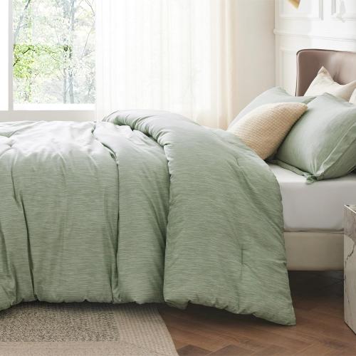Bedsure Oversized King Comforter Set - Celadon Green Soft Bedding for All Seasons, Cationic Dyed Bed Set, 3 Pieces, 1 king Size Comforter and 2 Pillow Shams (20x26 2)