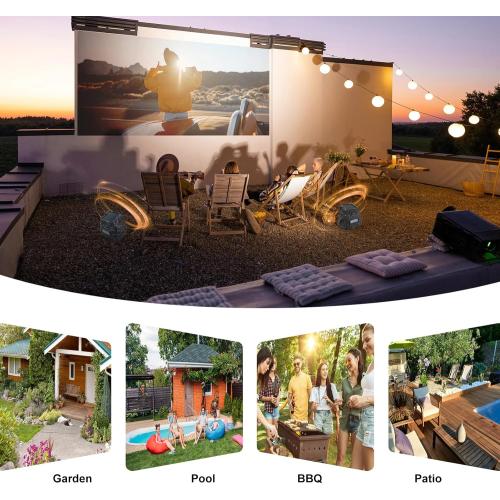 BLACK STUDIOFINIX 8 Rock Speakers Outdoor Waterproof - 5.3 Bluetooth Wireless Speaker Solar Powered Max Peak 240W for Garden,Patio,Deck,Pool,Backyard (Gray 1 Pair)