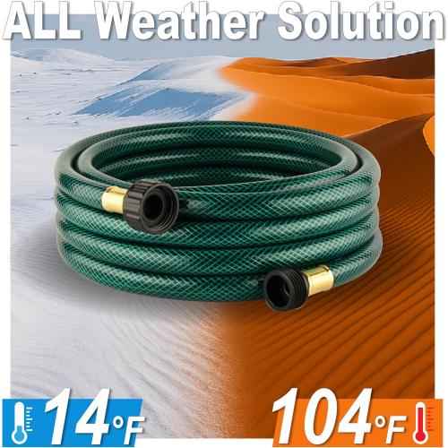 Orgrimmar Garden Hose No Leaking for Watering: No Kink and Lightweight - 1/2 Water Hoses 15 FT with Fittings for Outdoor and Yard