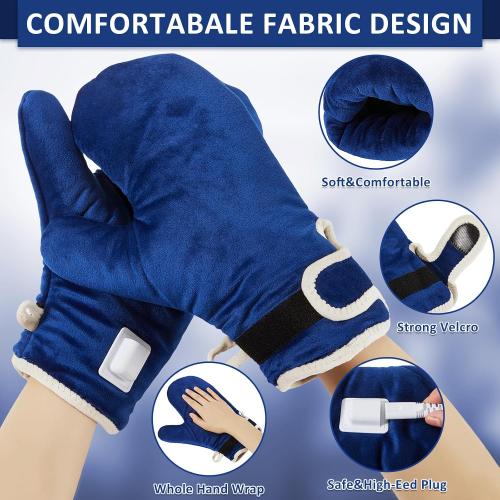 Heated Gloves for Arthritis,Hand Heating Pad for Pain Relief,Heating Pad for Hands Hand Warmers Gloves for Carpal Tunnel Relief, Heated Mittens for Men Women 10-90Min Auto Shut Off