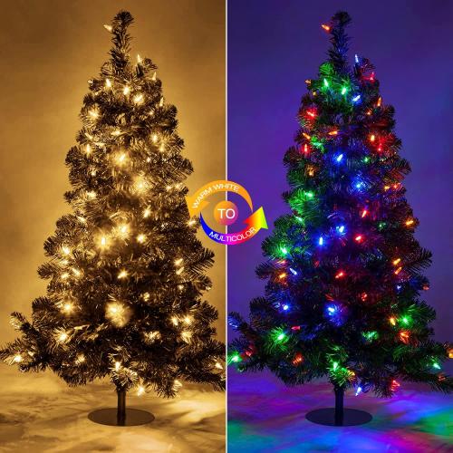 Christmas Lights 33ft 100 LED Battery String Lights with Timer Memory Function USB or Battery Powered Waterproof String Lights for Indoor Outdoor Decoration