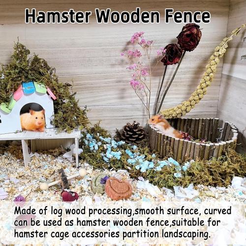 Rat Bendy Long Suspension Bridges 19.7 x 2.7 Inch Hamster Climbing Ladder Flexible Wooden Bridge for Dwarf Hamster Sugar Glider Rodents Mouse