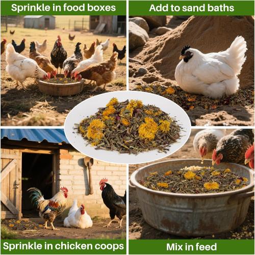 RAINFLOW Chicken Nesting Herbs - 10oz Natural Dried Herb Blend for Coop Comfort,Egg Laying Hens,and Cozy Roosting,Nesting Box Pads and Winter Insulation,Bedding Supplies for Chicks