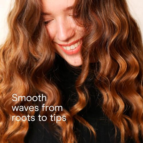 Conair Double Ceramic 3 Barrel Curling Iron, Hair Waver, Create Beachy Waves, Long-Lasting Natural Tight Waves for all Hair Lengths, White / Rose Gold