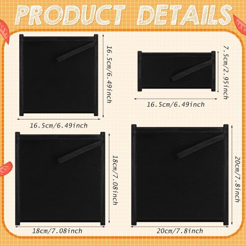 Reallnaive 4 Set Insulated Sandwich Bags, 4 Sizes, Casual Design