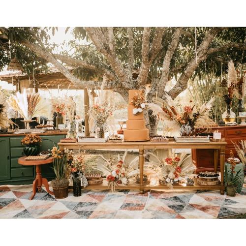 100 PCS Dried Flower Bouquet – Pampas Grass, Floral Decor for Home, Wedding, and Boho Style | Perfect for Vases, Fall, Spring, Summer, and Winter Arrangements