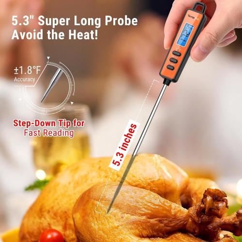 TempPro TempSwif 1 Sec Digital Meat Thermometer for Cooking Food