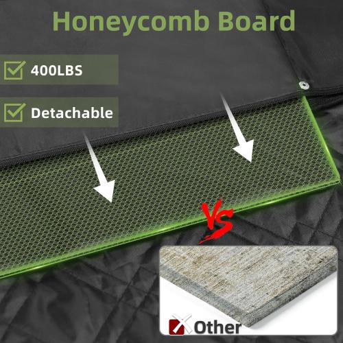 Back Seat Extender for Dogs - Extra 40% Space, Dog Car Seat Cover Hard Bottom Holds 400lbs, Waterproof Dog Hammock & Car Seat Cover with Mesh Window, Perfect Travel Bed for Cars, SUVs