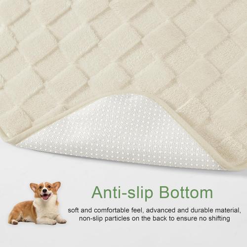 Foxdecor Couch Covers for 3 Cushion Couch Sofa Pet Friendly, Funny Fuzzy Pet Couch Covers, Anti Slip Sofa Covers Dog Cover for Couch Protector. (Cream White, 30x70 inch)