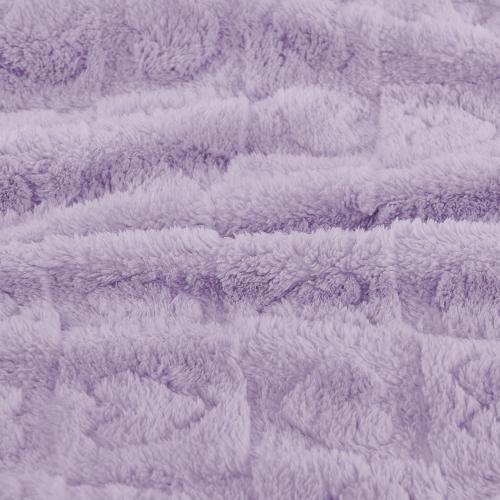 Yurhap Fleece Baby Blanket Heart Checkered Blanket, Ultra Soft Cozy Baby Blankets for Girls Boys, Fluffy Infant Toddler Newborn Receiving Blankets for Crib Stroller 30”×40” (Purple)