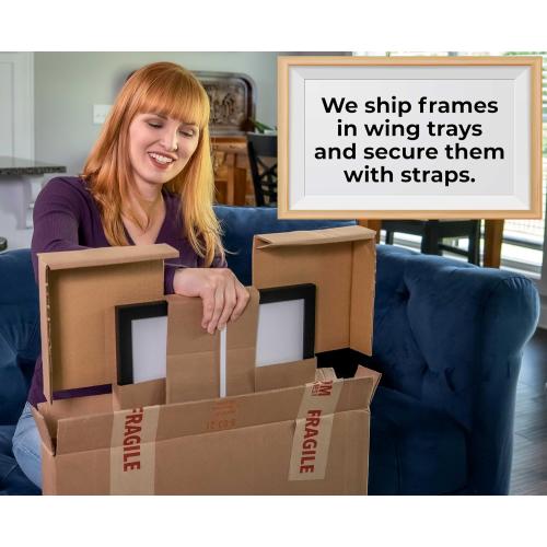 13x39 Shadow Box Frame Contemporary Black | 3/4 Depth of Usable Space| Interior Size 13x39 or 39x13 Inches| UV Resistant Acrylic, Acid-Free Backing, Wall Hangers | Made in USA