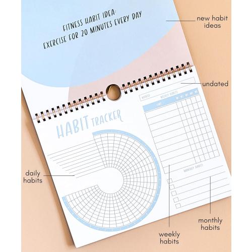 Lamare 2026 Habit Tracker Calendar – Premium Daily Habit Tracker Journal and Goal Board, Workout Motivation & Productivity Tool