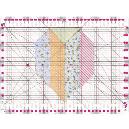 Slotted Quilting Ruler,15.5 x 10 Slotted Rulers for Quilting and Sewing Quilt Strip Rulers for Fabric Cutting
