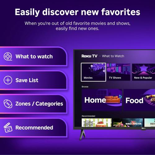 Roku Smart TV 2025 – 32-Inch Select Series, 1080p Full HD TV – Roku TV with Voice Remote – Flat Screen LED Television with Wi-Fi for Streaming Live Local News, Sports, Family Entertainment