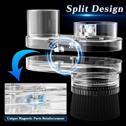 FoxAlien 42mm Diameter Dust Shoe for Mastuer Pro, Masuter 4040 CNC Router Machine with 60W 42mm Spindle Motor, Hose Diameter 38mm