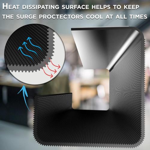 No-Screw Under Desk Cable Management Tray - Self-Adhesive Installation, Cord Management, Cable Tray, Under Desk Wire Organizer - ** White** Set of 2