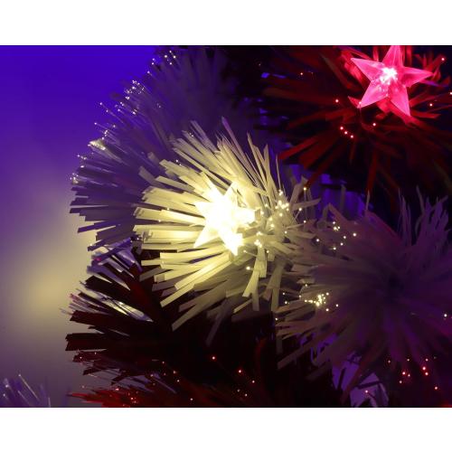 Christmas Concepts® 36 Fibre Optic LED American Flag Tree - Red, White & Blue Decoration for the 250th Anniversary of USA Independence Day - July 4th Celebrations