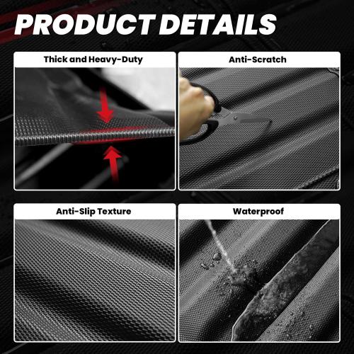 LASFIT Truck Bed Mat 2019-2026 for Chevrolet Chevy Silverado 1500 | GMC Sierra 1500 (Only Fit 5.8FT Bed), Bed Liner for Chevy Silverado GMC Sierra 1500, Not Fit Optional CarbonPro Bed