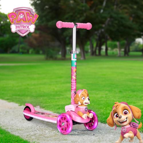 3D Kick Scooter for Kids, Self-Balancing 3 Wheeled Light Up Scooter with Extra Wide Anti-Slip Deck, Rear Brake, Lean to Steer, Lightweight Design, for Kids 3 and up, 75 LB Limit