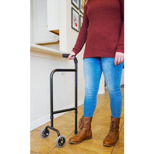 Rock Steady Rolling Side Walker. Physical Therapist Love it! No Lifting Providing Effortless Mobility with Stability. Light Weight & Compact, Ideal for Indoor and Outdoor Use. Great Maneuverability.