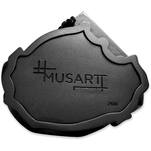 MUSART Exclusive Mona Lisa Statue Home Decor Limited Edition of 100 Urethane Resin with Urethane Glass Coat 10 Inches Height 3 Lbs (Black)