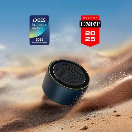 MagSound MagBeat Bluetooth Speaker with Magnetic Wireless Charger (Titanium), Portable Stereo Sync TWS, Booming Bass, Up to 10H, IPX7 Waterproof, Gift for Men