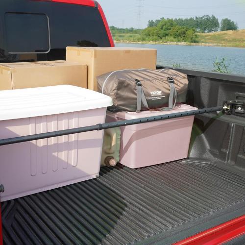 VEVOR Cargo Bar, Truck Bed Bar Adjustable from 40 to 73, Heavy-Duty Steel Cargo Stabilizer Bar with 220 lbs Capacity, Truck Load Bar Stop Sliding for Pickup Truck Bed, SUV