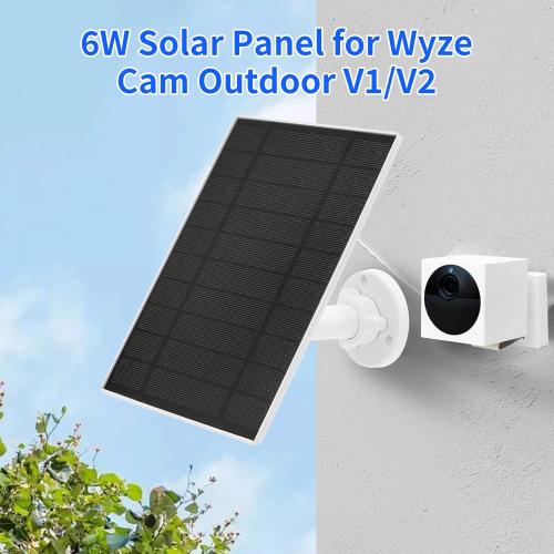 Wyze Camera Solar Panel Compatible with Wyze Cam Outdoor v1/v2 and Battery Cam Pro, 6W 5v, IP65 Waterproof