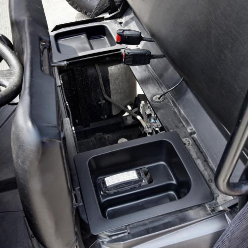SAUTVS Left & Right Under Seat Storage Box for Ranger 570 500 15-21, Underseat Storage Bin Set Organizer Tray for Polaris Ranger 500 570 Mid Size 50 Wide 2015-2021 Accessories (2PCS, Left & Right)