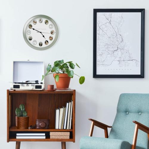 Mark Feldstein & Associates Timeless Treasures Personalized Recorded Message Sound Clock, 14 Inch