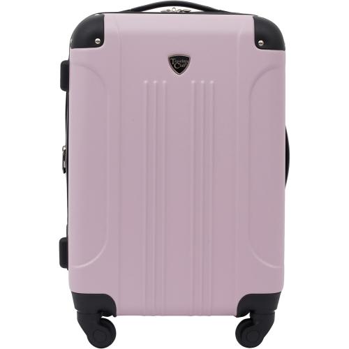Travelers Club Chicago Hardside Expandable Spinner Luggage, Lilac, 20 Carry-On