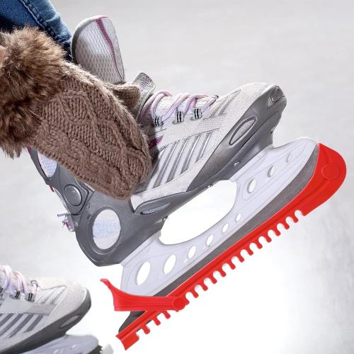 Sumind 4 Pcs Ice Skate Guards Ice Skate Blade Covers Hockey Figure Skates Blade Covers Protector Equipment with Adjustable Buckle for Adults