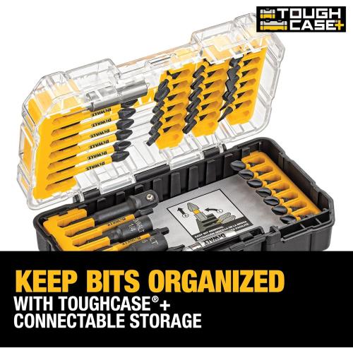 DEWALT Screwdriver Bit Set, 40 Pcs. Impact Ready, FlexTorq Impact Driver Bit Set with Storage Case (DWA2T40IR)