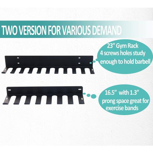 Home Gym Storage Rack, Extra Long 23‘Barbell Rack Weight Room Organizer 11 Prong Gym Equipment Storage Rack for Gym Accessories Like Fitness Bands,Resistance Bands,Straps,Foam Rollers,Barbell