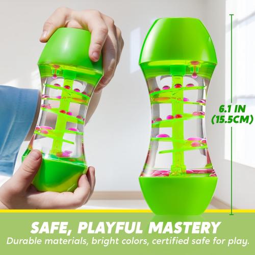 JOYIN 4-Pack Fidget Tubes for Kids, Sensory Tubes, Stress Relief Toy, Speech Therapy, Calming Toys for Children with Autism, Calm Down Corner Classroom Supplies, Easter School Gifts for Toddlers